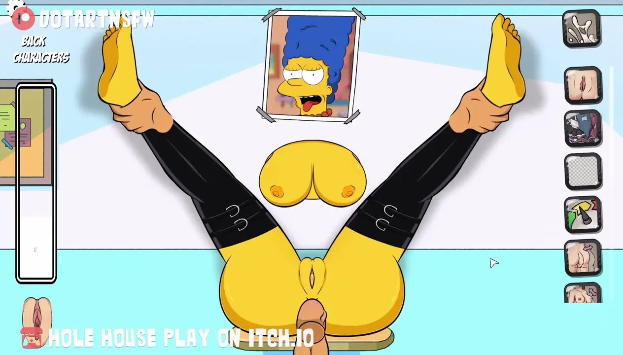 Marge Simpson Legs Spread In Glory Hole - Hole House