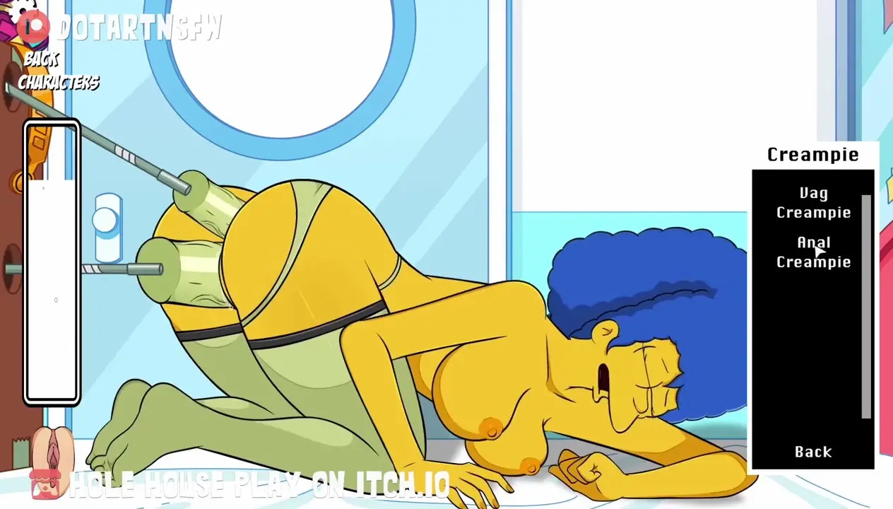 Marge Simpson Double Dildo Fucking - Hole House