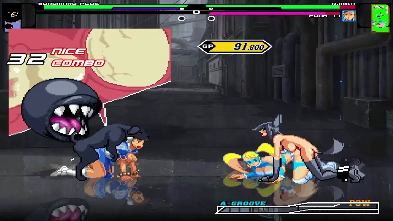 Kuromaru inu dogs X Chun-Li & Rainbow Mika