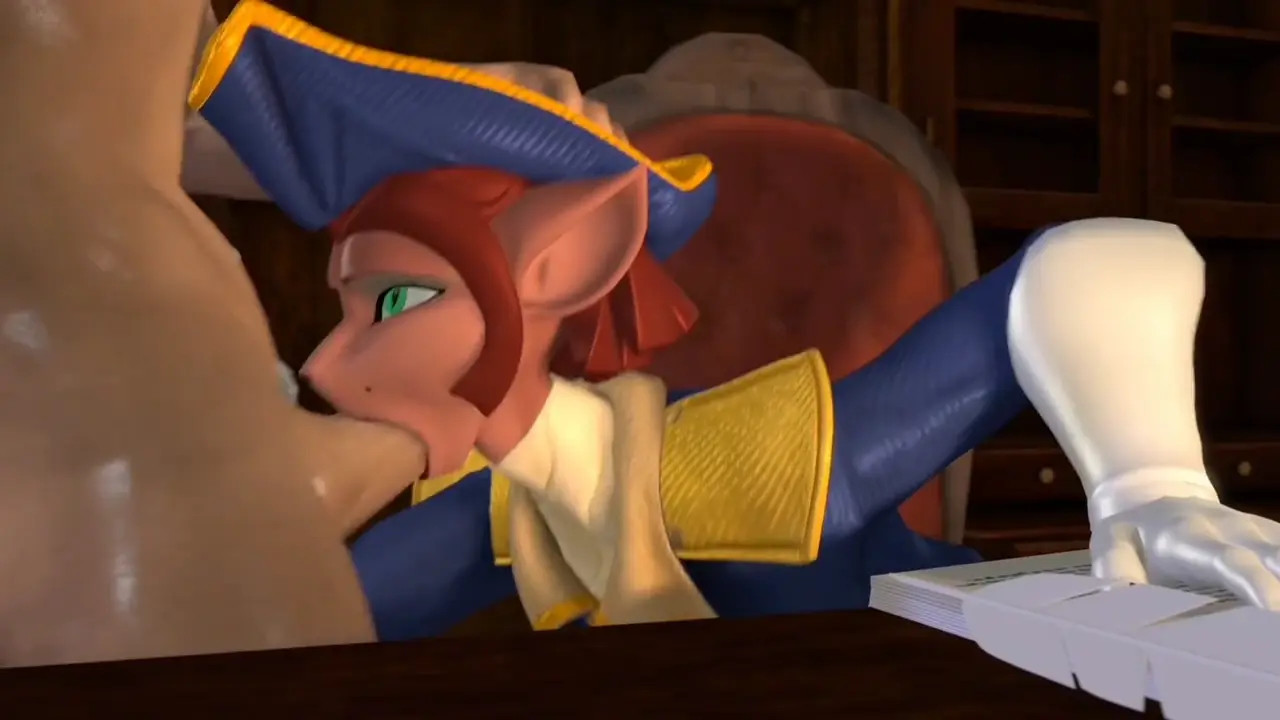captain amelia getting throated