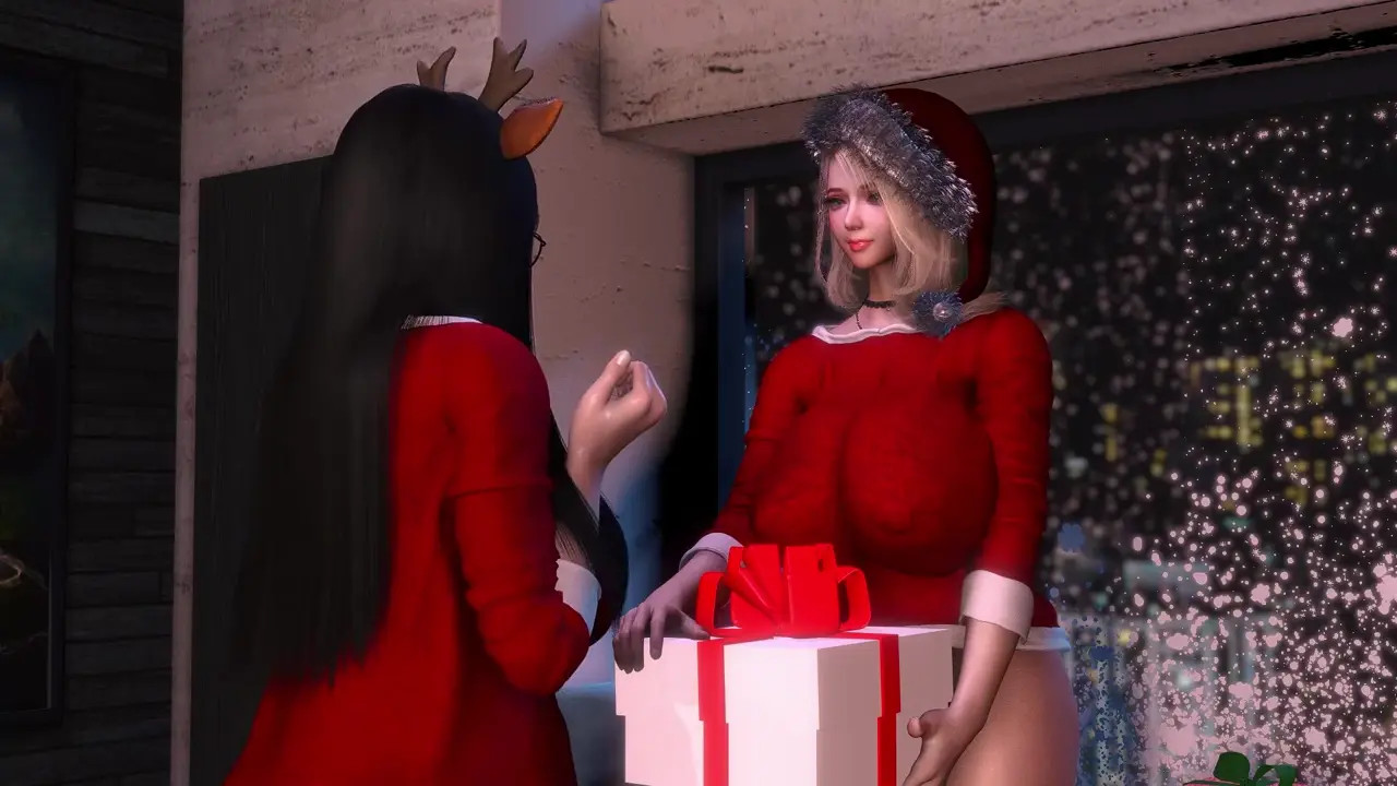 Futanari Christmas Present (Boobs Revised Version) [Yurifuta]