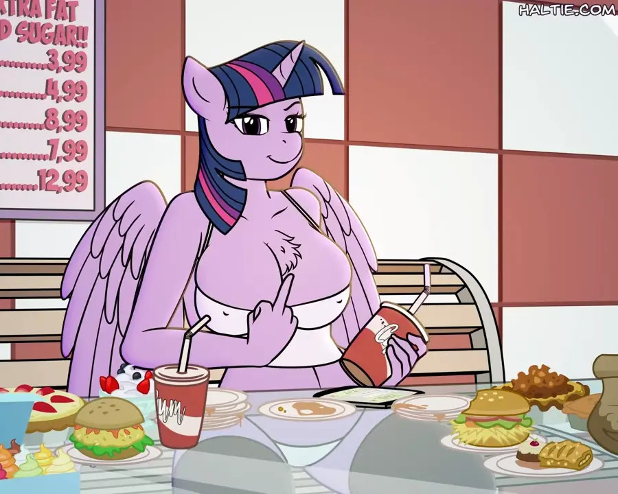 [Haltie] Twilight Sparkle fucked at a restaurant