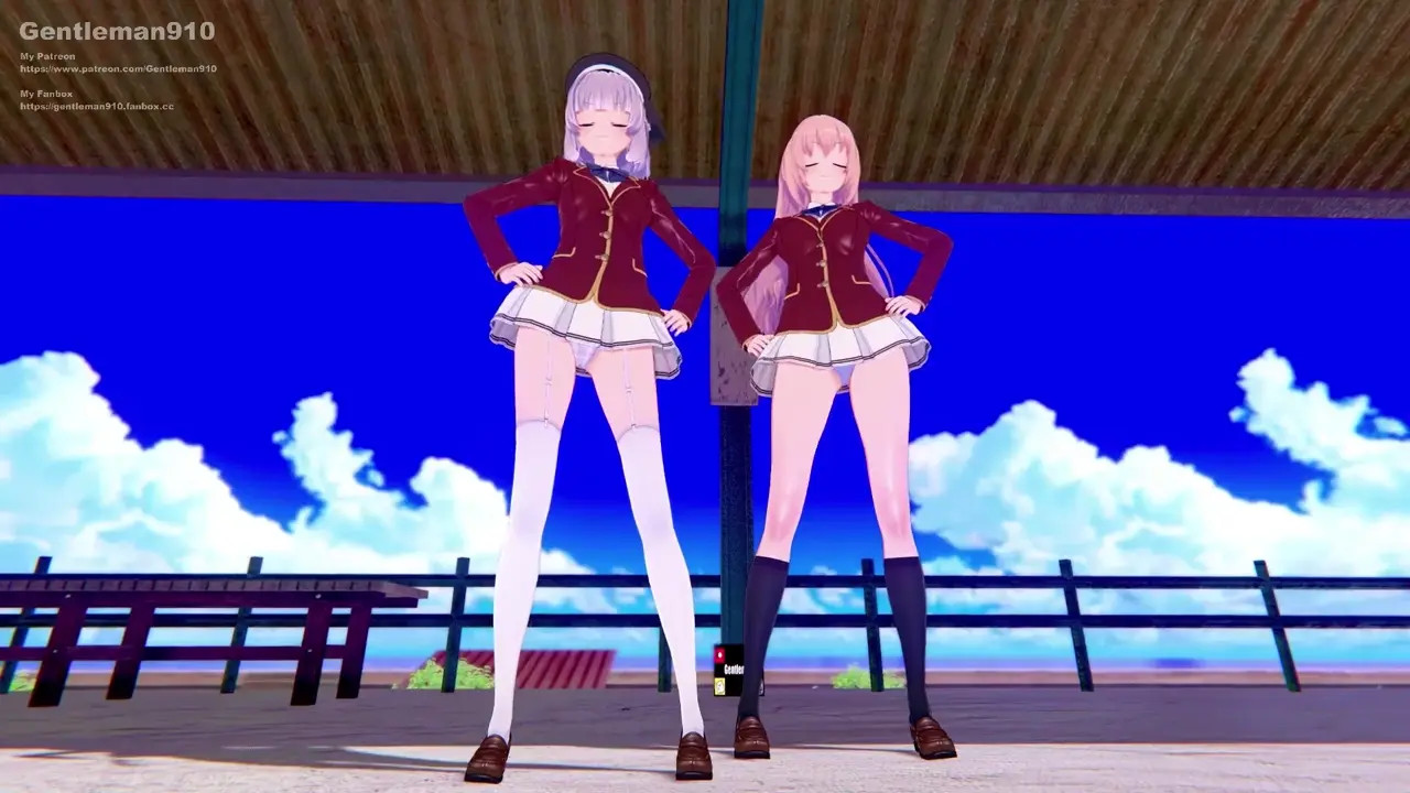 【KKS／MMD】【Caramelldansen】坂柳有栖 一之瀬帆波 【ようこそ実力至上主義の教室へ】