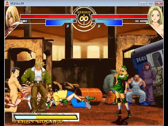 Mugen Gettag Hinako Shijou & Terry Bogard