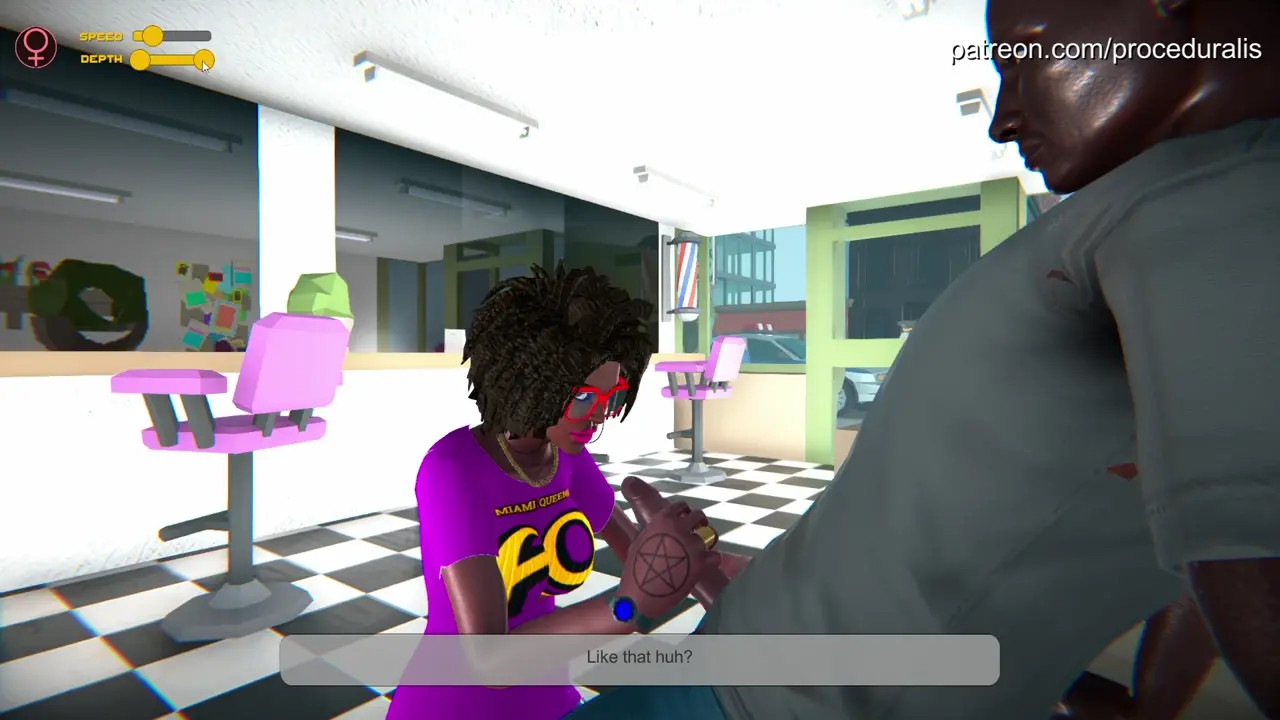 Special treatment in a saloon (proceduralis)