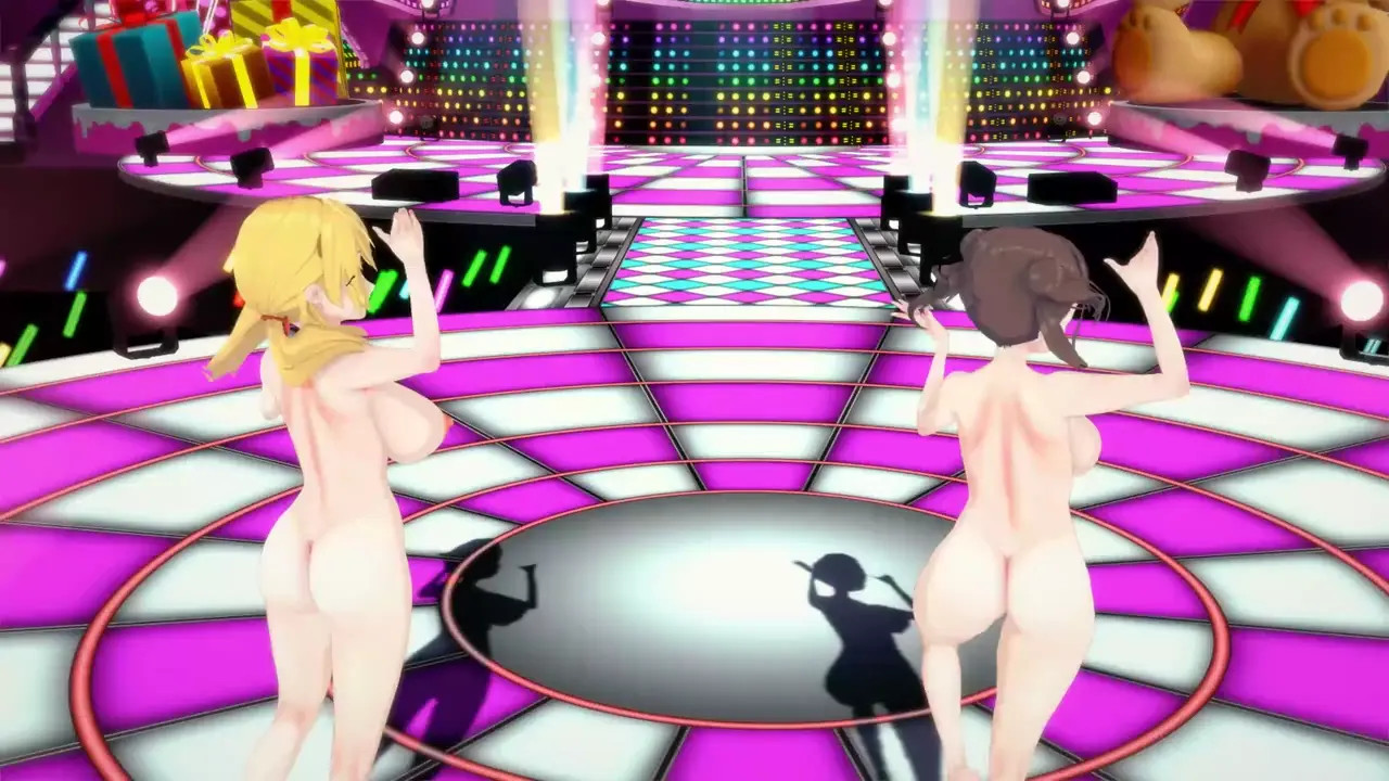 Meguru & Chiyoko Big Breasts SEX Dance Hall