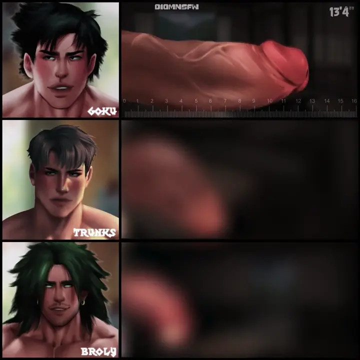 "DRAGON BALL Z" Penis Chart