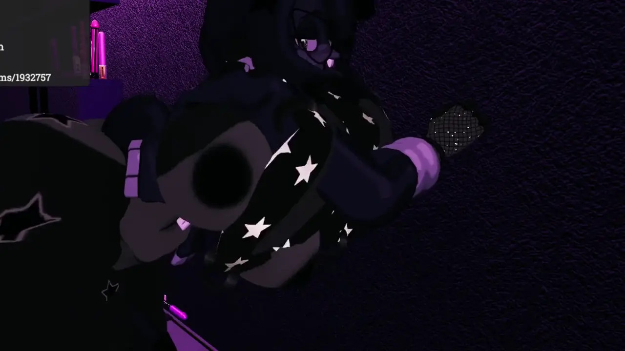 Bonnie riding a tentacle