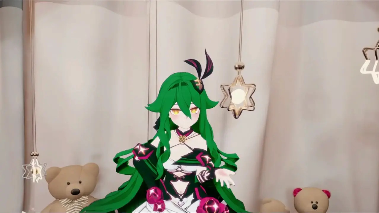 Sirin Hentai Honkai Impact 3rd Undress Dancing Queencard Music MMD 3D Dark Green Hair