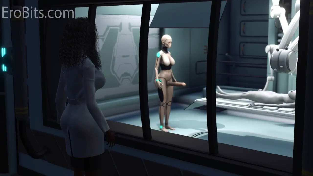 Alien. Sexy Alien Girl Roughly Fucked by Futa Cyborg