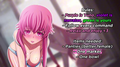 You are either Yuno Gasai's cute boyfriend or dead