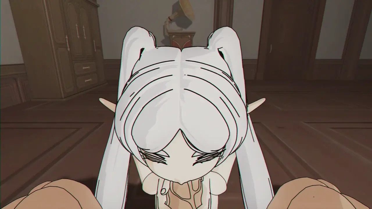 Frieren wants a deepthroat [ animation test ]