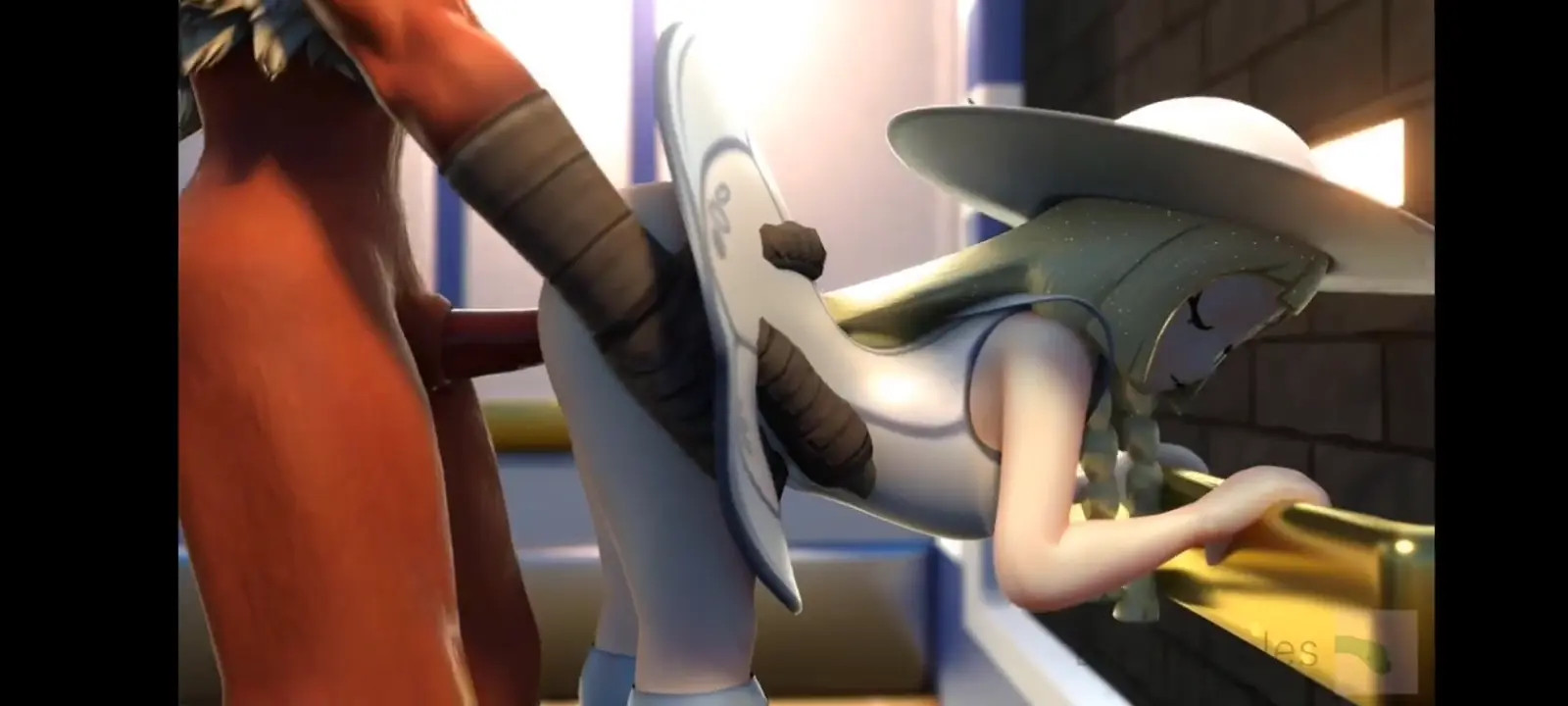They fuck Lillie in the elevator