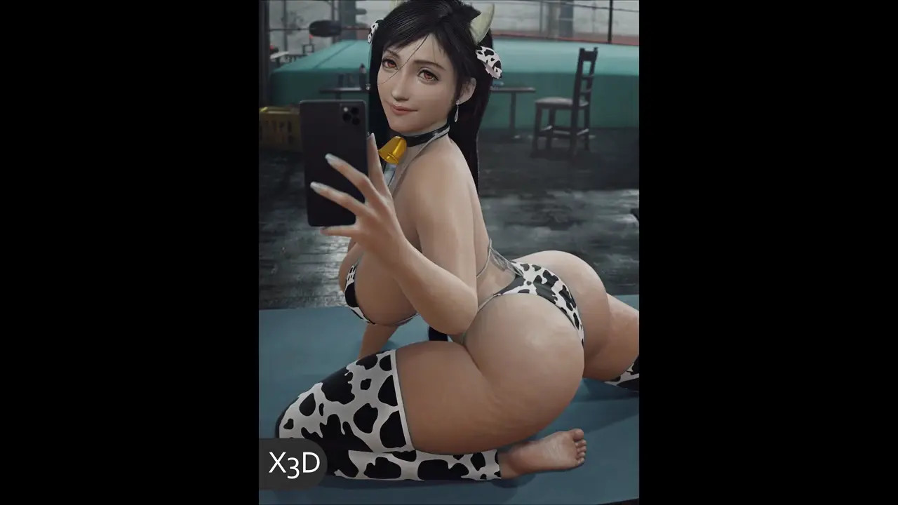 Tifa Ass Shake [Cow][X3D]