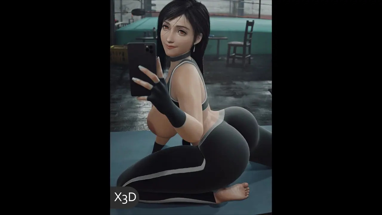 Tifa Ass Shake [Gym][X3D]