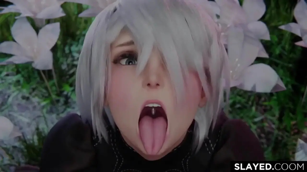 NieR 2B - Automouthful (Bleached)
