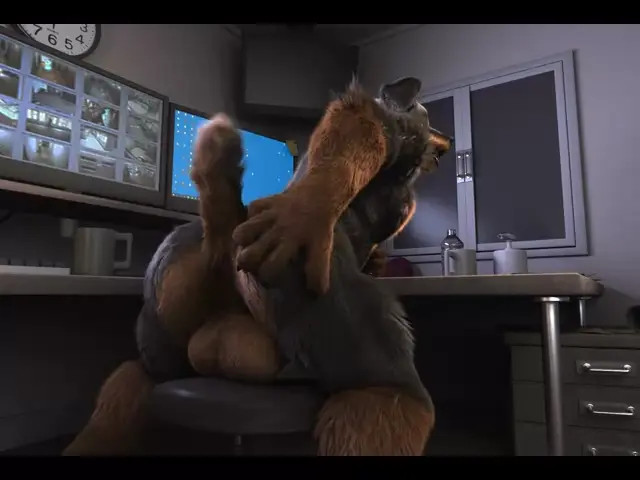 Hans Richter fucking in the security office