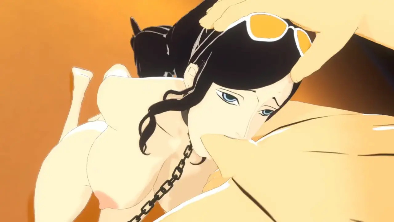Nico Robin Deepthroats Massive Cock
