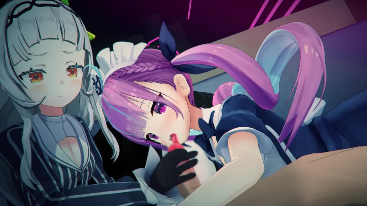 Murasaki Shion and Minato Aqua_Hololive [Robin00]