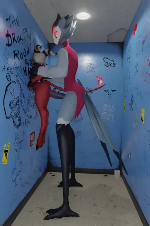 Stolas and Moxxie Bathroom Smashing [Chocoscorner, nap`sart & Valorlynz]