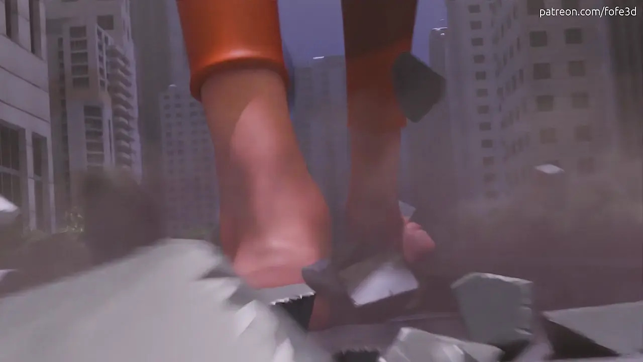 Giantess Tracer in City [Animation]