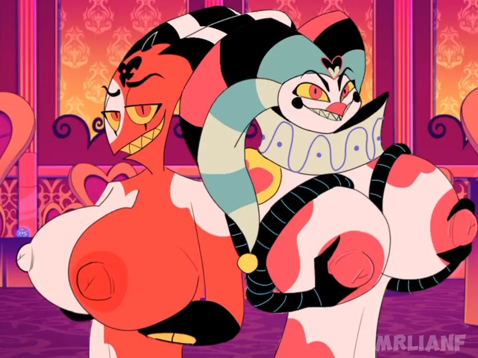 Stolas read the wrong spell and now both Blitz and Fizzarolli have huge boobs