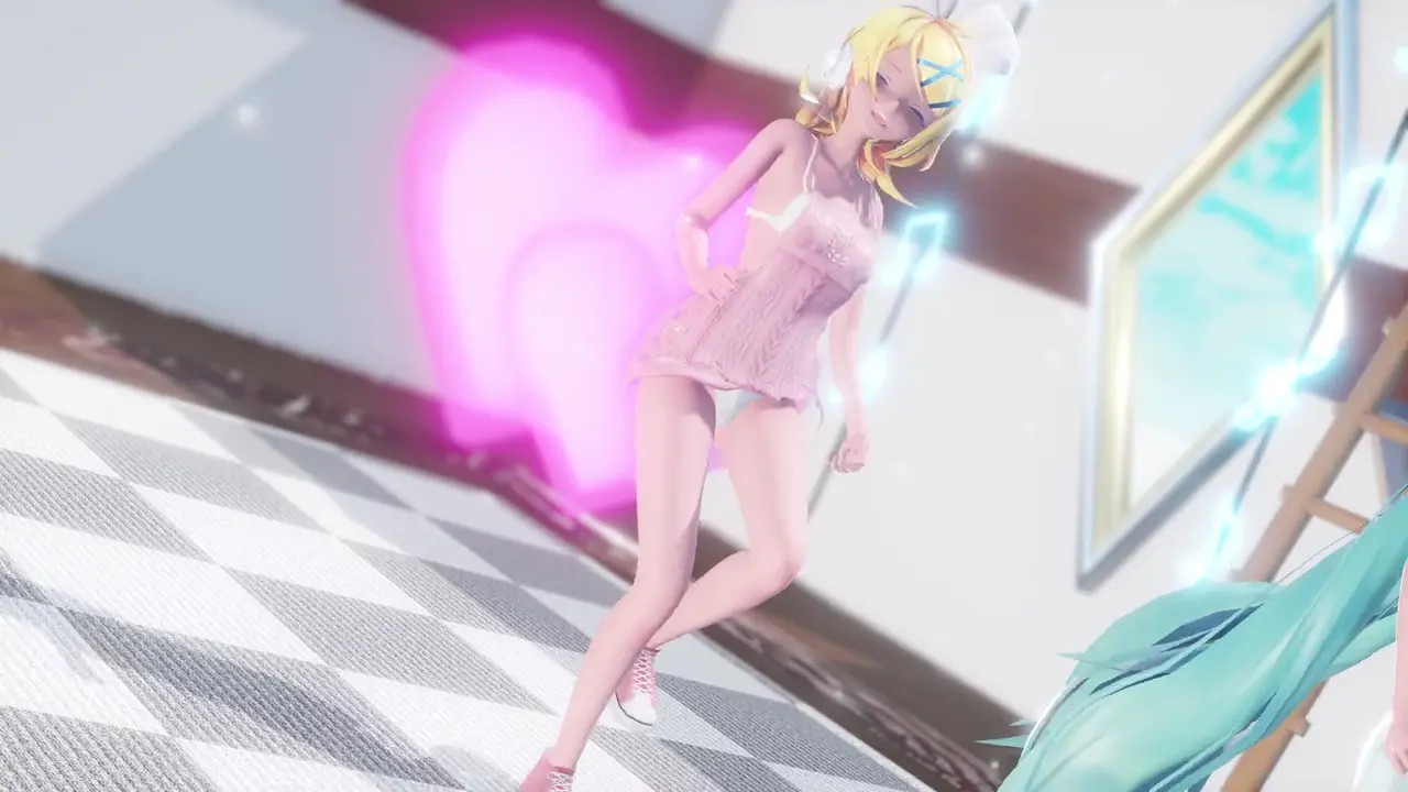 [4kmmd]Miku Rin Lap Tap Love B ver