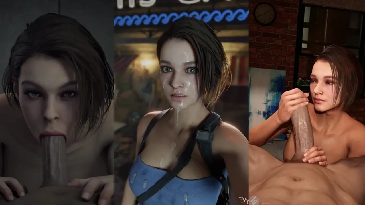 Jill Valentine showing off