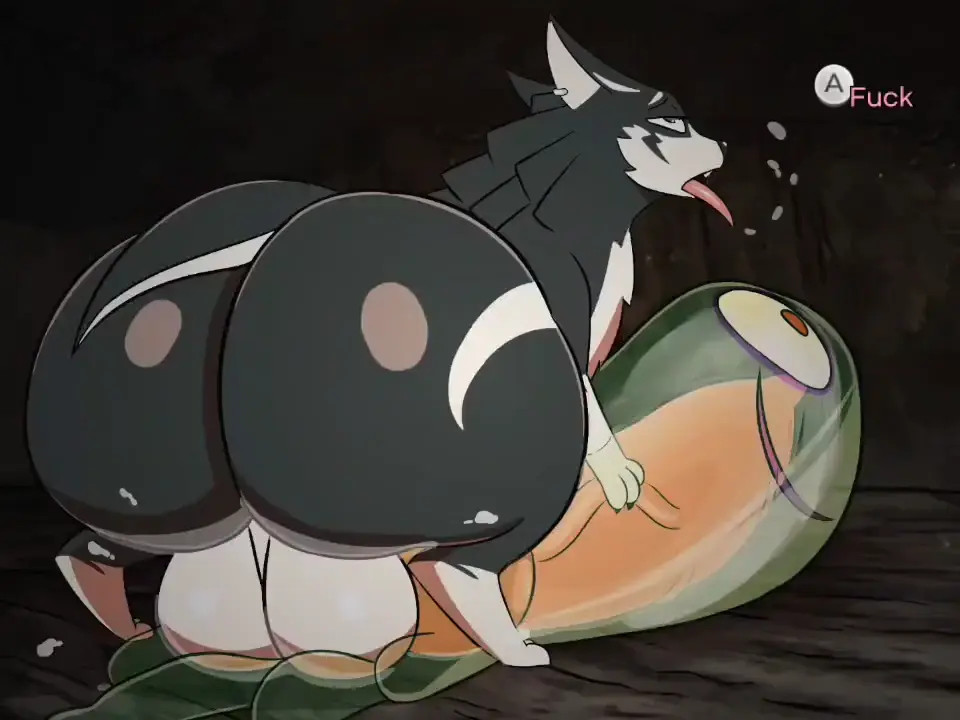 Wolf Link milking his cock