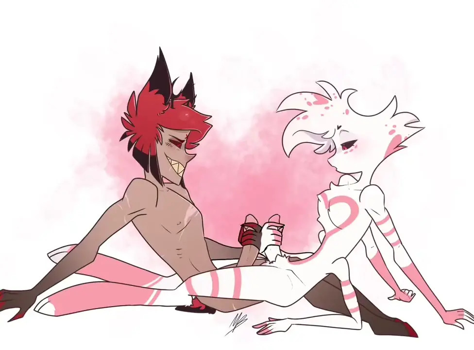 Alastor and Angel Dust [WitheredxWings]
