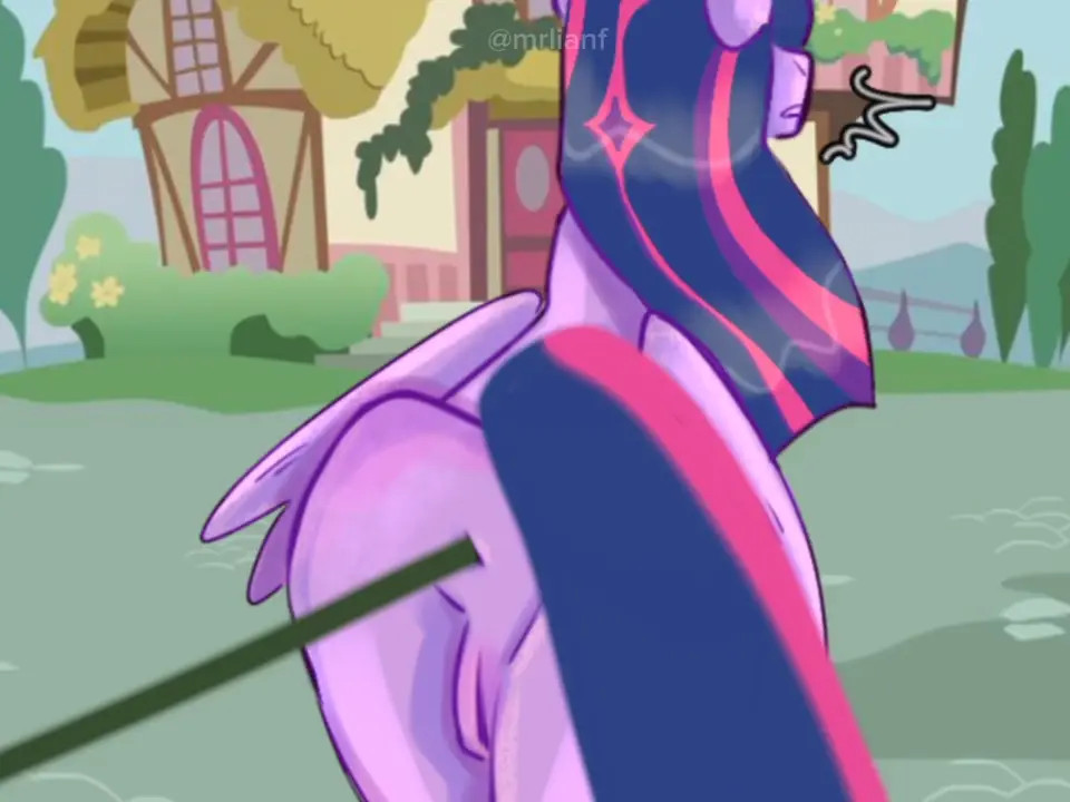 Twilight Sparkle is inflated with water