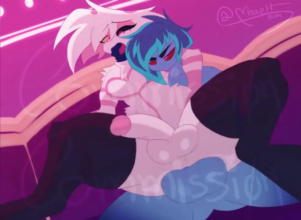 Angel Dust x OC Commission [Mha_elt]