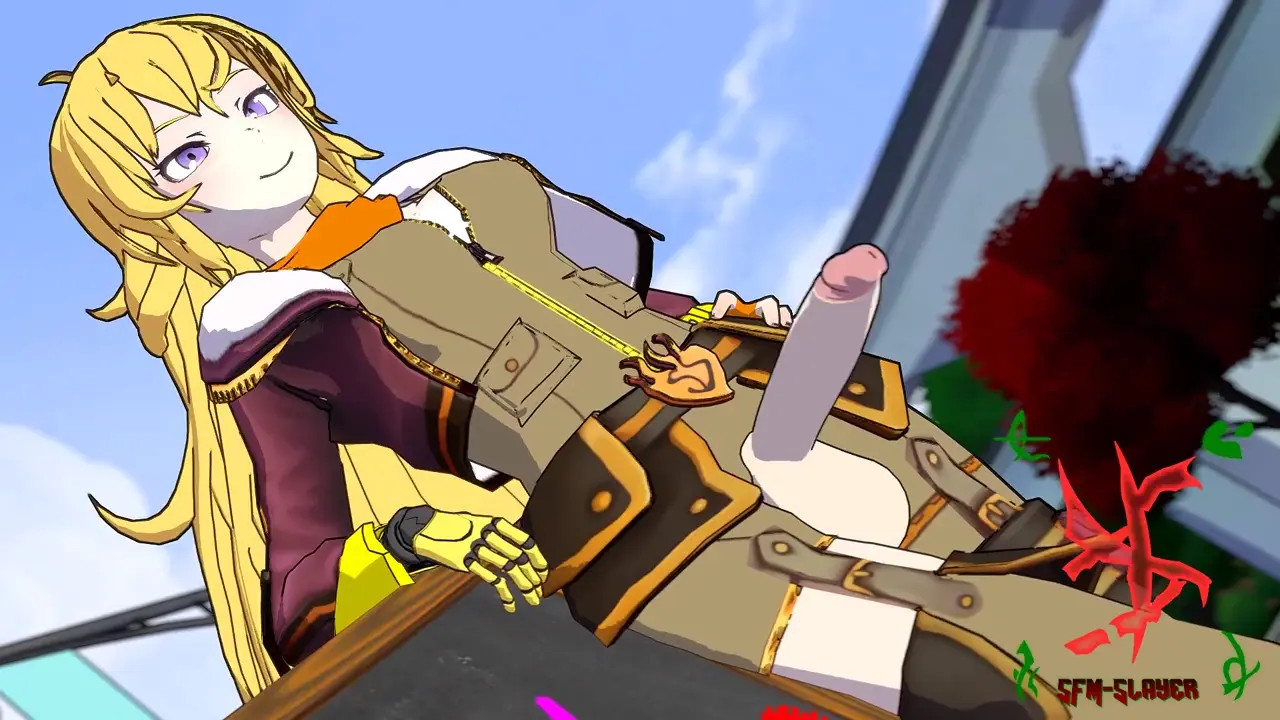 Yang jacks off looking at ruby celebrate her birthday(SFMslayer)