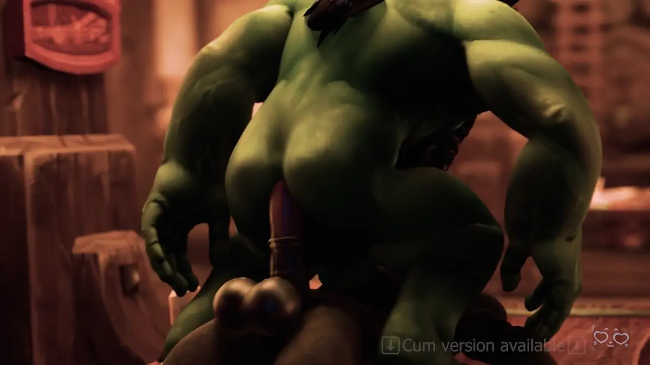 Hot orc riding horsie