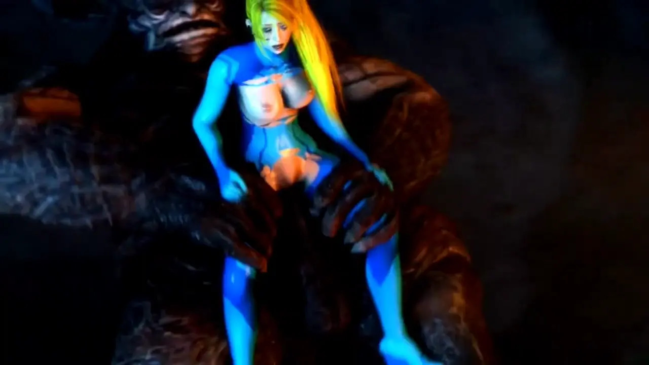 Samus Aran gets raped by a demon