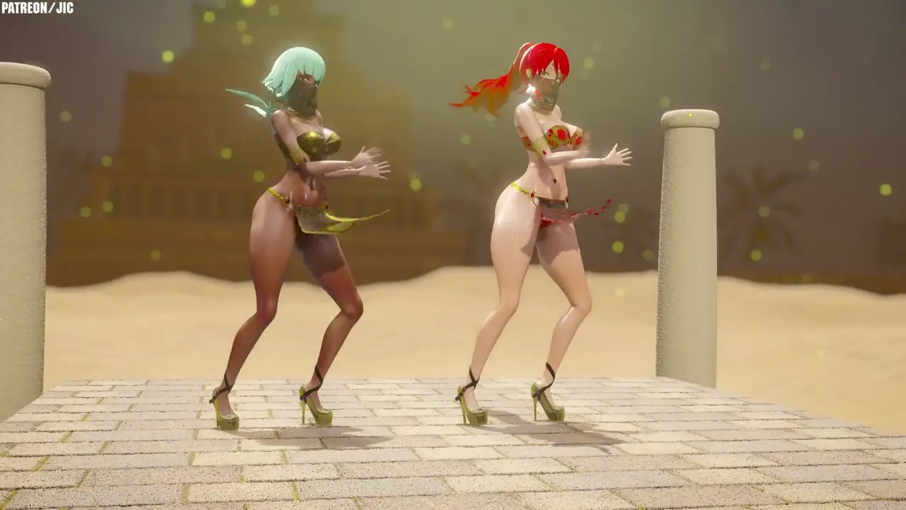 RWBY Pyrrha and Emerald Dancing (Worth It)
