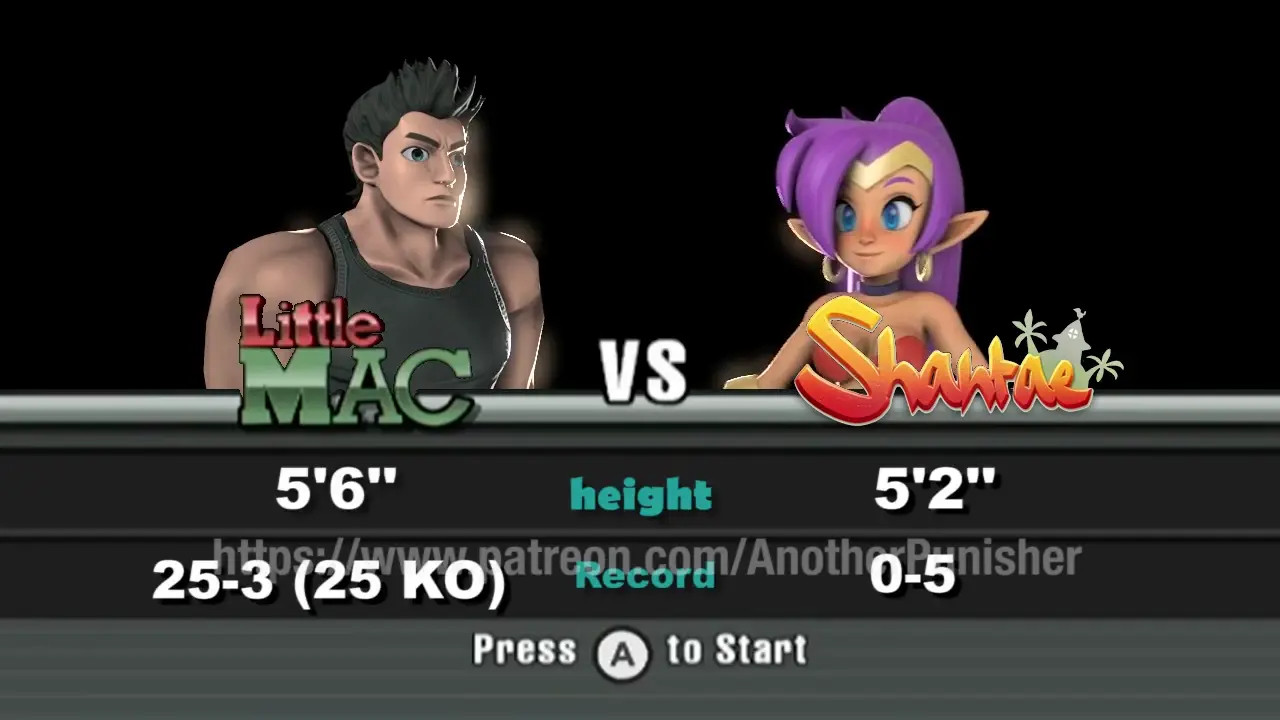 Shantae vs Little Mac (Punch-Out Ryona)