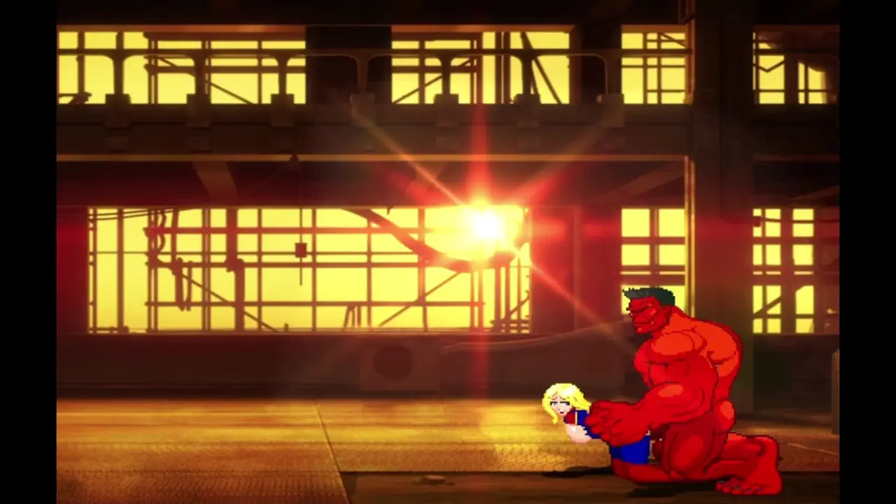 Red Hulk vs Captain Marvel