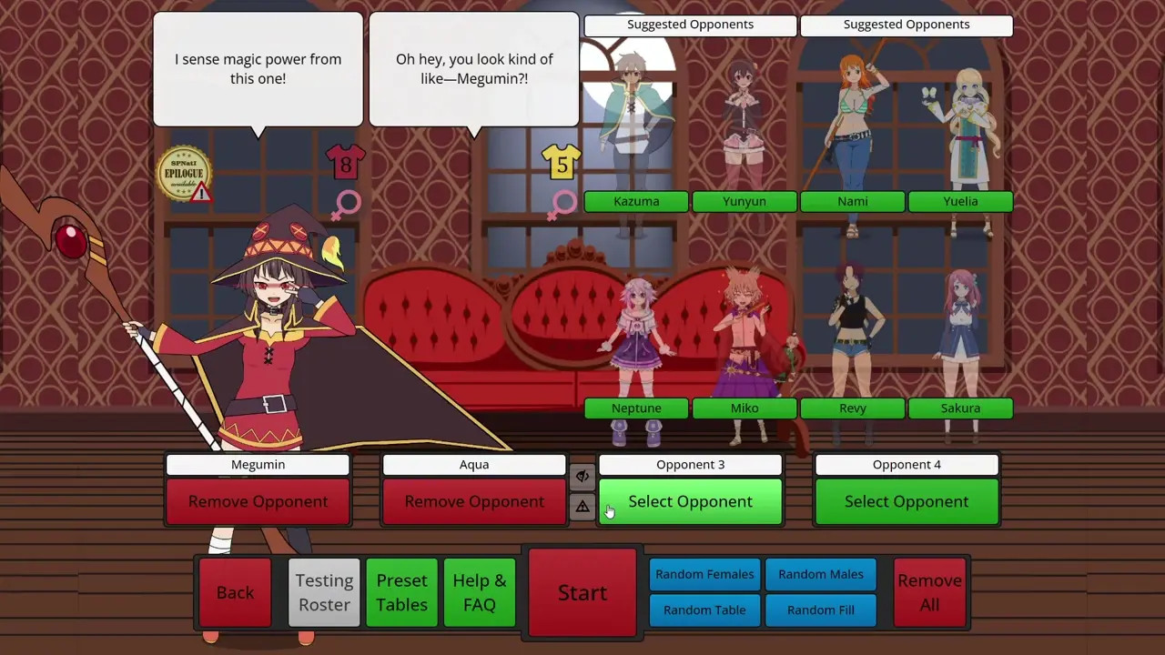 Strip Poker Night at the inventory Konosuba gangs is here