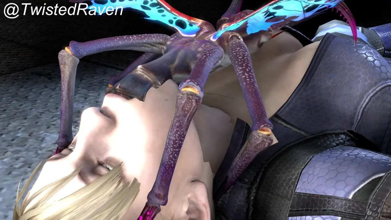 Alien bug fucks Jill's throat {TwistedRaven}