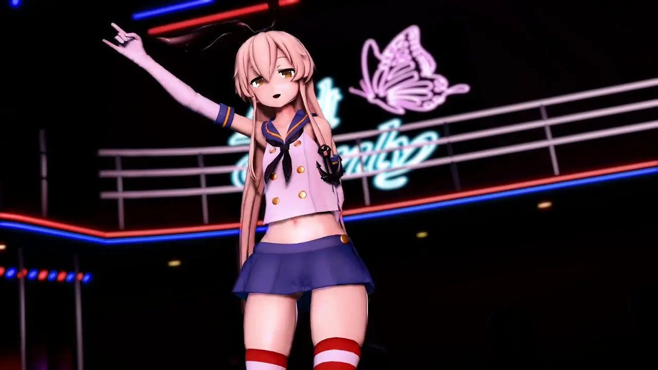 Shimakaze - Ecchi Dance (ver. 2) [MMD R18] GenesisMMD