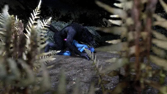 Liara T'soni raped by a werewolf