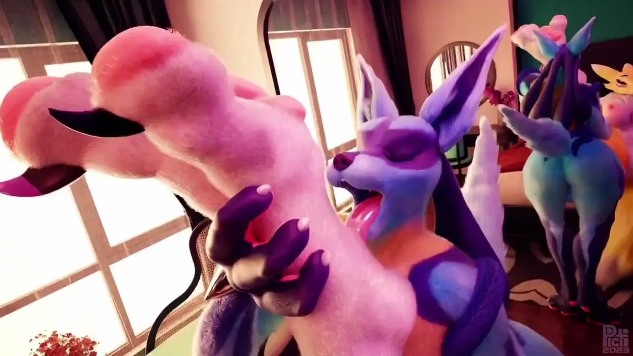 "Lucario licks Renamon's paws~!" Sound Version [PictiSculpts] (MagicalMysticVA Voice)