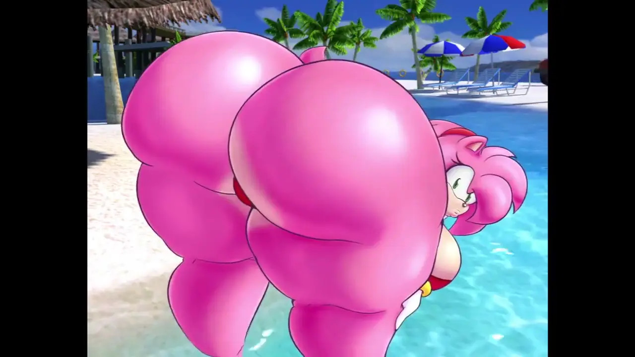 Amy Large Butt in the Pool [kirryez and smotrilla]