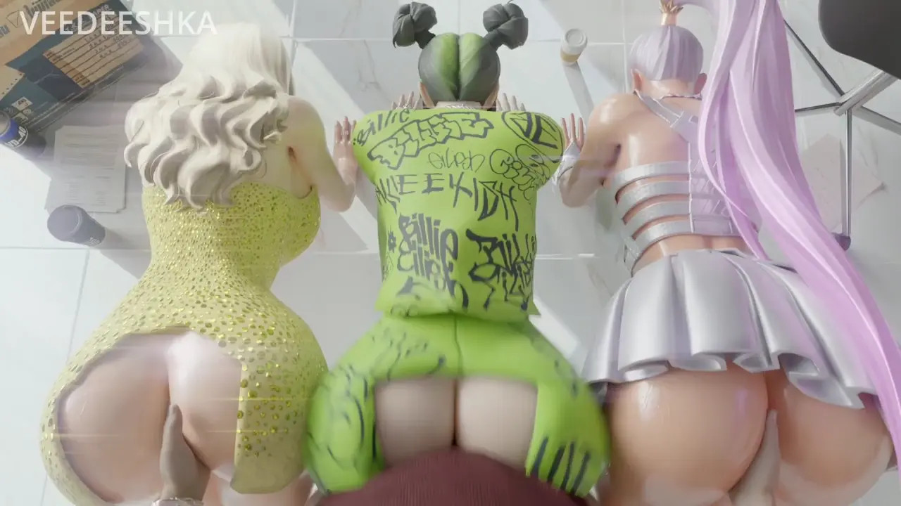 Billie Eilish Doggy style W/Sabrina and Ariana Grande