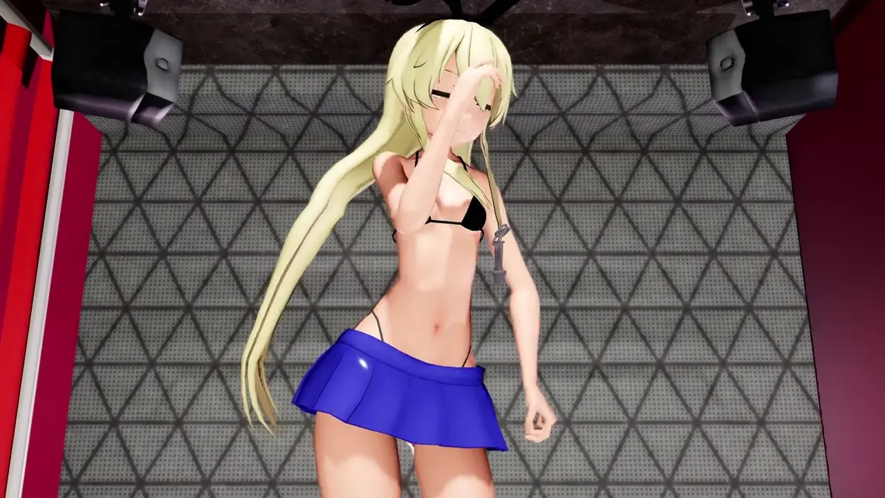 [4kmmd]Shimakaze-chan's Private Room Dance [Yamamoto]