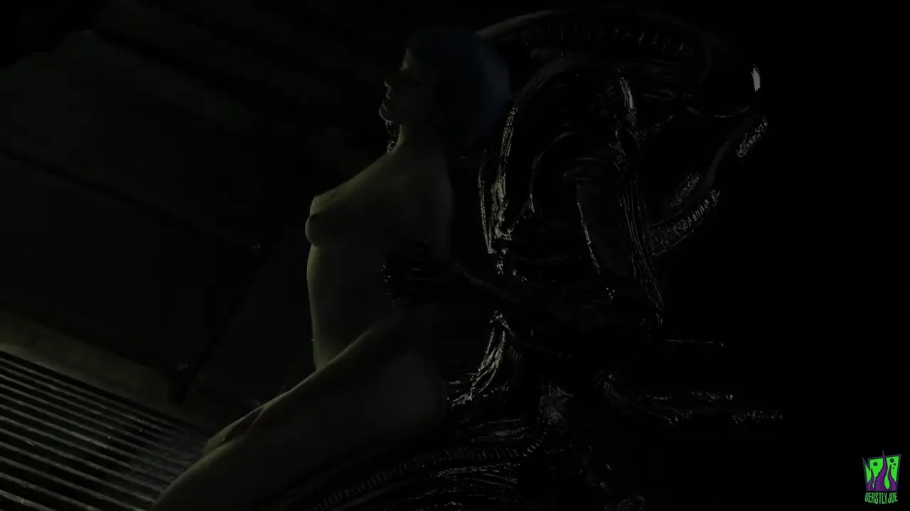 She has fun with an alien
