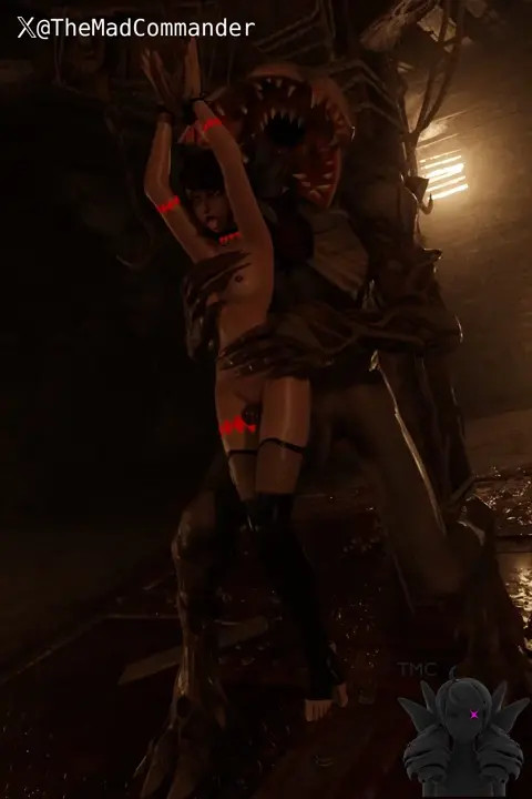 Goth Gwen being violated by demogorgon