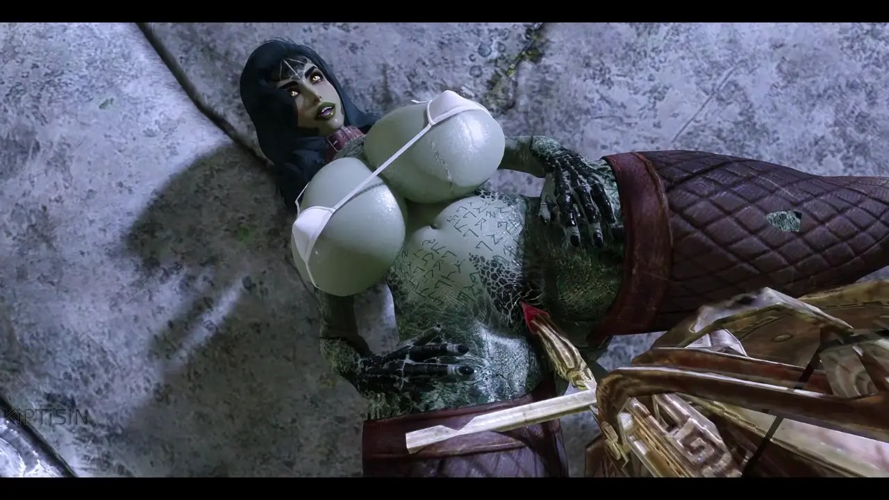 Curvy Half-Argonian Fucks Dwemer Machines