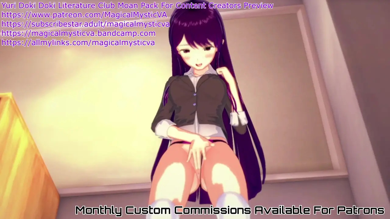 Yuri Doki Doki Literature Club Moan Sound Effects Pack For Content Creators Preview~!